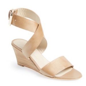 AGL Tan Wedge Sandals